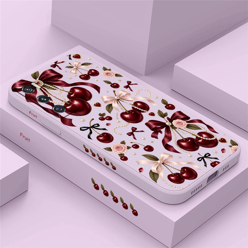 เคสลายโบว์สีชมพูและเชอร์รีสีแด - Vivo V40 บทวิจารณ์และราคา